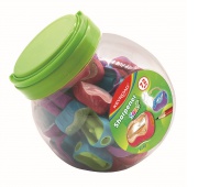 Temperówka plastikowa KEYROAD Seed, pojedyncza, tuba, mix kolorów