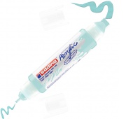 Marker akrylowy 3D e-5400 EDDING, podw&oacute;jny, 2-3 mm, 5-10 mm, niebieski pastelowy