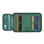 School pencil case GIMBOO, econ. with equipment, 1 compartment, 1 divider, mix colors