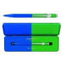 Pen CARAN D'ACHE 849 Paul Smith Edition 4, M, in a box, Cobalt/Emerald