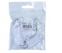 Zawieszki na klucze OFFICE PRODUCTS, 50x20mm, 10szt., białe