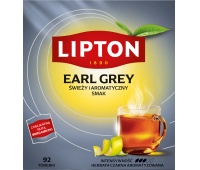 Tea LIPTON black, Earl Grey, 92 bags