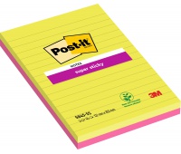 Karteczki samoprzylepne POST-IT&reg; Super Sticky XXXL w linię (5845- SS), 127x203mm, 2x45 kart., paleta marrakesz