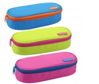 KEYROAD Empty round pencil case with layer in side