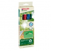 Marker permanentny e-35 EDDING Ecoline, 1mm, 4 szt., mix kolor&oacute;w