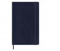 Kalendarz tygodniowy MOLESKINE 2023/24, 18M, L, miękka oprawa, sapphire blue