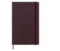 12M WKLY NTBK LG BURGUNDY RED HARD
