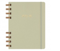 Kalendarz akademicki na spirali MOLESKINE lip 23 - cze 24, XL, twarda oprawa, crush kiwi