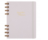 Kalendarz na spirali MOLESKINE, bez dat, XL, twarda oprawa, crush grape