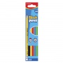 KEYROAD HB black lead graphite pencil, color body, with eraser top, 12pcs/box, Pencils, Writing and correction products