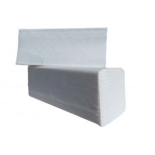 ZZ folded towels, cellulose, OFFICE PRODUCTS, 2-ply, 3000 sheets, 20 pcs, white, Paper Towels and Dispensers, Cleaning & Janitorial Supplies and Dispensers