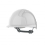 EVOLite® Mid Peak vented White Helmet - Slip Ratchet