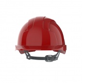 EVOLite® Mid Peak vented Red Helmet - Slip Ratchet