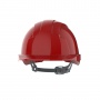 EVOLite® Mid Peak vented Red Helmet - Slip Ratchet
