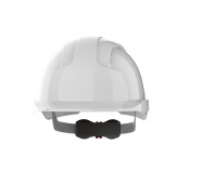 EVOLite® Mid Peak vented White Helmet - Wheel Ratchet