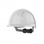 EVOLite® Mid Peak vented White Helmet - Wheel Ratchet