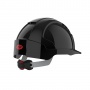 EVOLite® Mid Peak vented Black Helmet - Wheel Ratchet