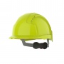 EVOLite® Mid Peak vented Yellow Hi Vis Helmet - Wheel Ratchet