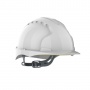 Evo 2® Mid Peak, unvented White Helmet - Slip Ratchet