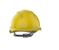 Hełm ochronny EVO®2, pasek przesuwny, niewentylowany, żółty