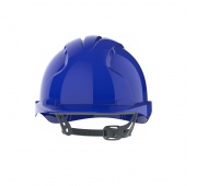 Hełm ochronny EVO®2, pasek przesuwny, niewentylowany, niebieski