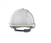 Evo 3® Mid Peak,unvented White Helmet - Slip Ratchet