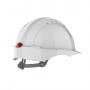 Evo 3® Mid Peak,unvented White Helmet - Slip Ratchet