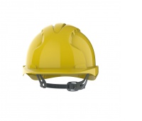 Evo 3® Mid Peak,unvented Yellow Helmet - Slip Ratchet