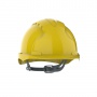 Evo 3® Mid Peak,unvented Yellow Helmet - Slip Ratchet