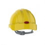 Evo 3® Mid Peak,unvented Yellow Helmet - Slip Ratchet