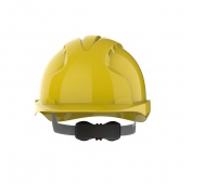 Evo 3® Mid Peak,vented Yellow Helmet - Wheel Ratchet