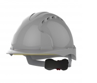 Hełm ochronny EVO&reg;3, regulacja na pokrętło, wentylowany, szary