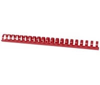 Grzbiety do bindowania OFFICE PRODUCTS, A4, 25mm (240 kartek), 50 szt., czerwony