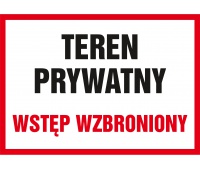 Znak TDC, Teren prywatny wstęp wzbroniony