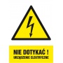 Znak TDC, Nie dotykać! Urządzenie elektryczne, Oznakowanie firm, Ochrona indywidualna