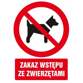 Znak TDC, Zakaz wstępu ze zwierzętami, Oznakowanie firm, Ochrona indywidualna