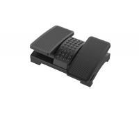 Podnóżek Q-CONNECT, 430x320mm, z oddzielnymi platformami na nogi, czarny