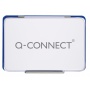 Stamp Pad Q-CONNECT, with ink, 110x70mm, metal, blue
