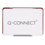 Stamp Pad Q-CONNECT, with ink, 110x70mm, metal, red