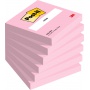 Cards POST-IT®, 76x76mm, 6x100 cards., pink