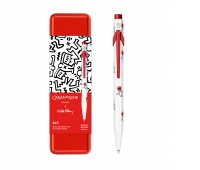Długopis CARAN D'ACHE 849, Keith Haring, w pudełku, biały