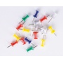 Barrel pins in a box OFFICE PRODUCTS, 50 pcs, mix colors, Drawing Pins, Small office accessories
