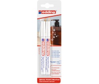 Marker olejowy połyskujący e-751 EDDING, 1-2mm, 2 szt., blister, biały