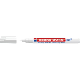 Marker przemysłowy permanentny e-8046 EDDING, biały, Markery, Artykuły do pisania i korygowania