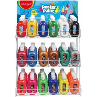 Metal display for poster paints KEYROAD, empty, 300ml