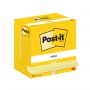 Bloczek samoprzylepny POST-IT, 76x127mm, 12x100 kart., żółty, Bloczki samoprzylepne, Papier i etykiety