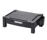 Podstawka pod monitor Q-Connect, 43,4x33,6cm, z regulacją wysokości, czarna