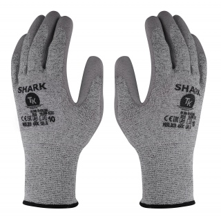 Gloves TK SHARK, anti-scratch, size 8, gray