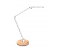 Desk lamp CEP CLED-0350, Giant, white with wood elements
