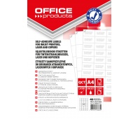 Etykiety OFFICE PRODUCTS, 48,5x25,4mm, białe, 100 ark.